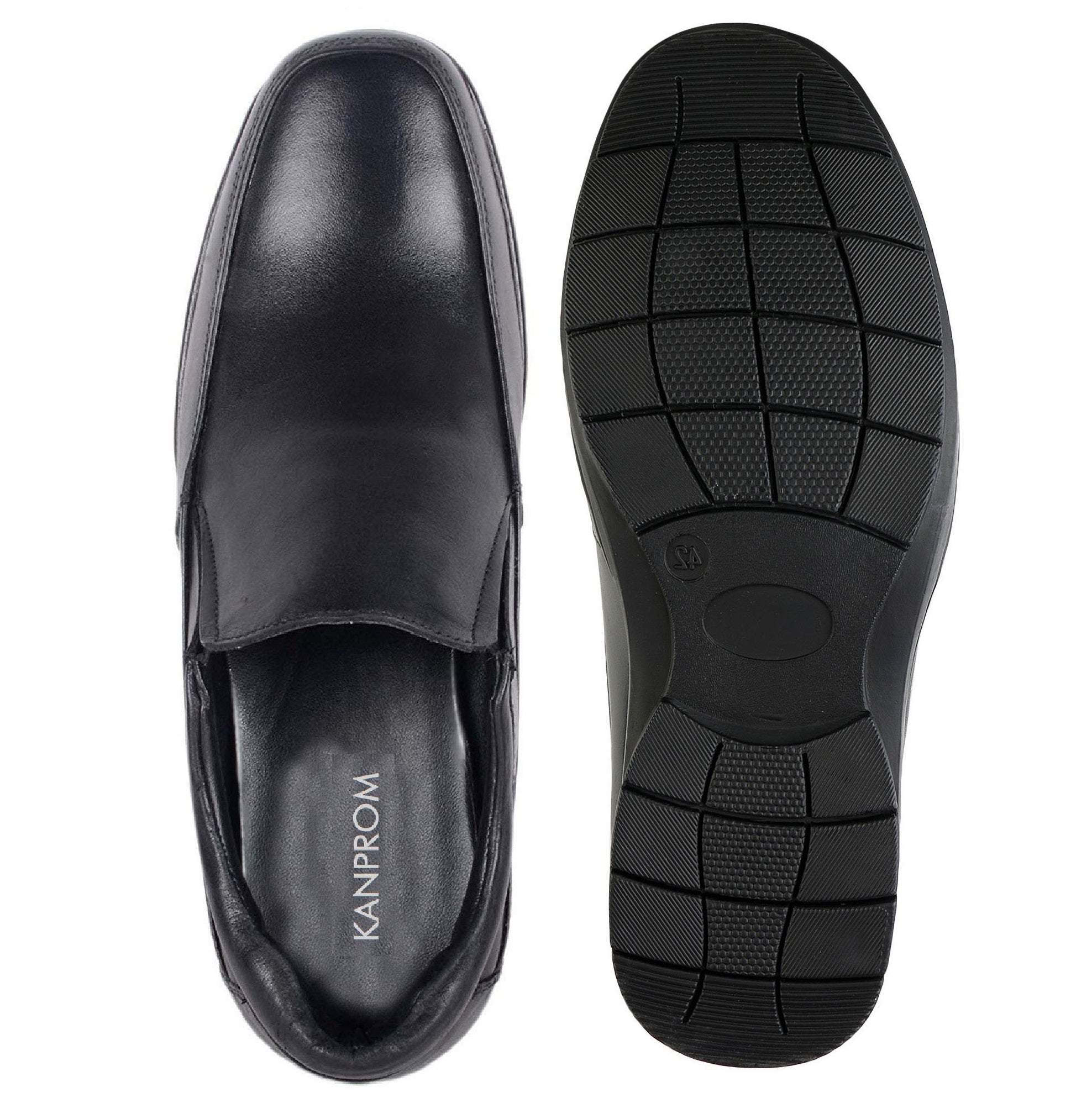 Leather Slip on Formal Shoes without Laces for Men