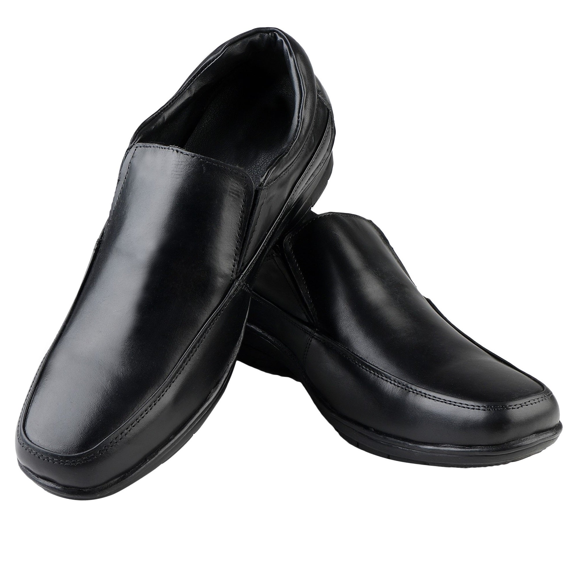 Leather Slip on Formal Shoes without Laces for Men