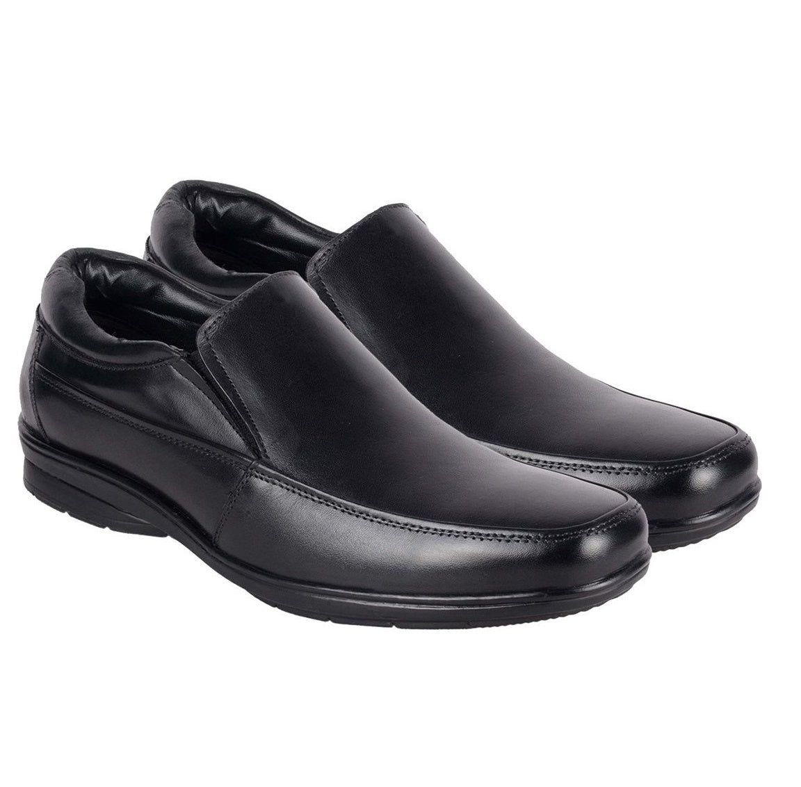 Leather Slip on Formal Shoes without Laces for Men