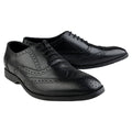 Brogue Formal Genuine Leather Black Shoes For Men