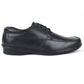 Formal Black Shoes for Men- Round Toe Leather Formal Plain DERBY