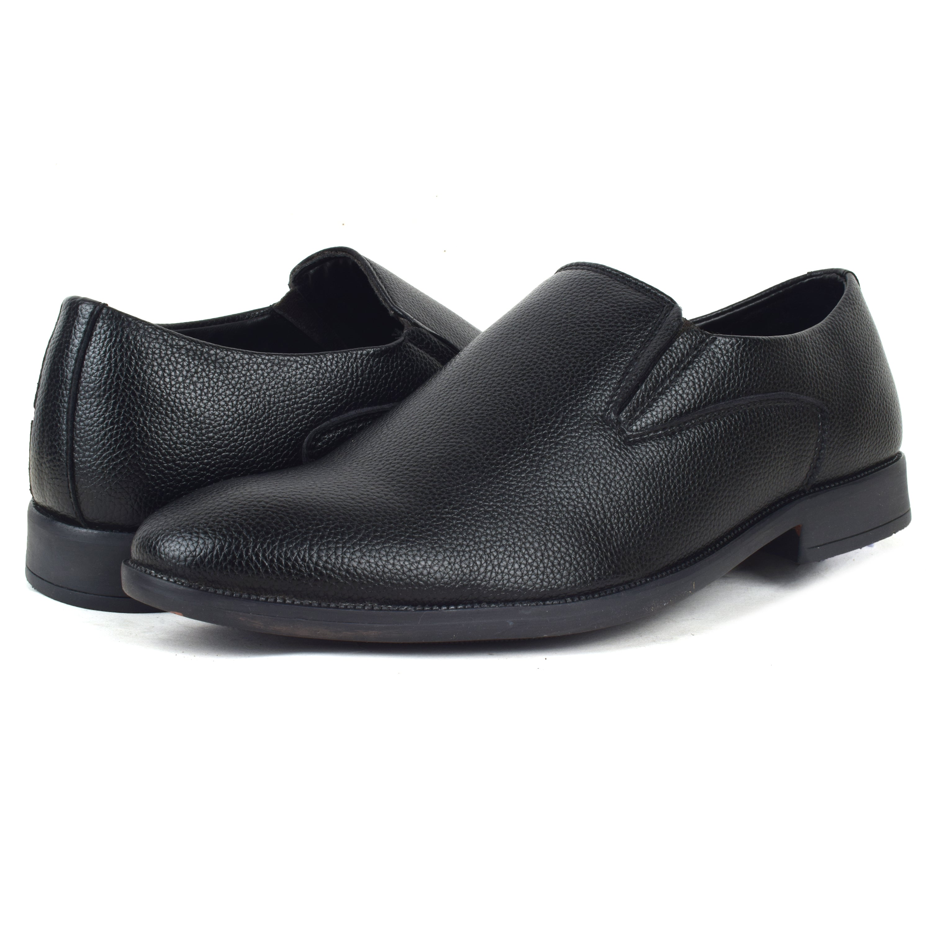 Formal Black Slip on Shoes for Men AARON