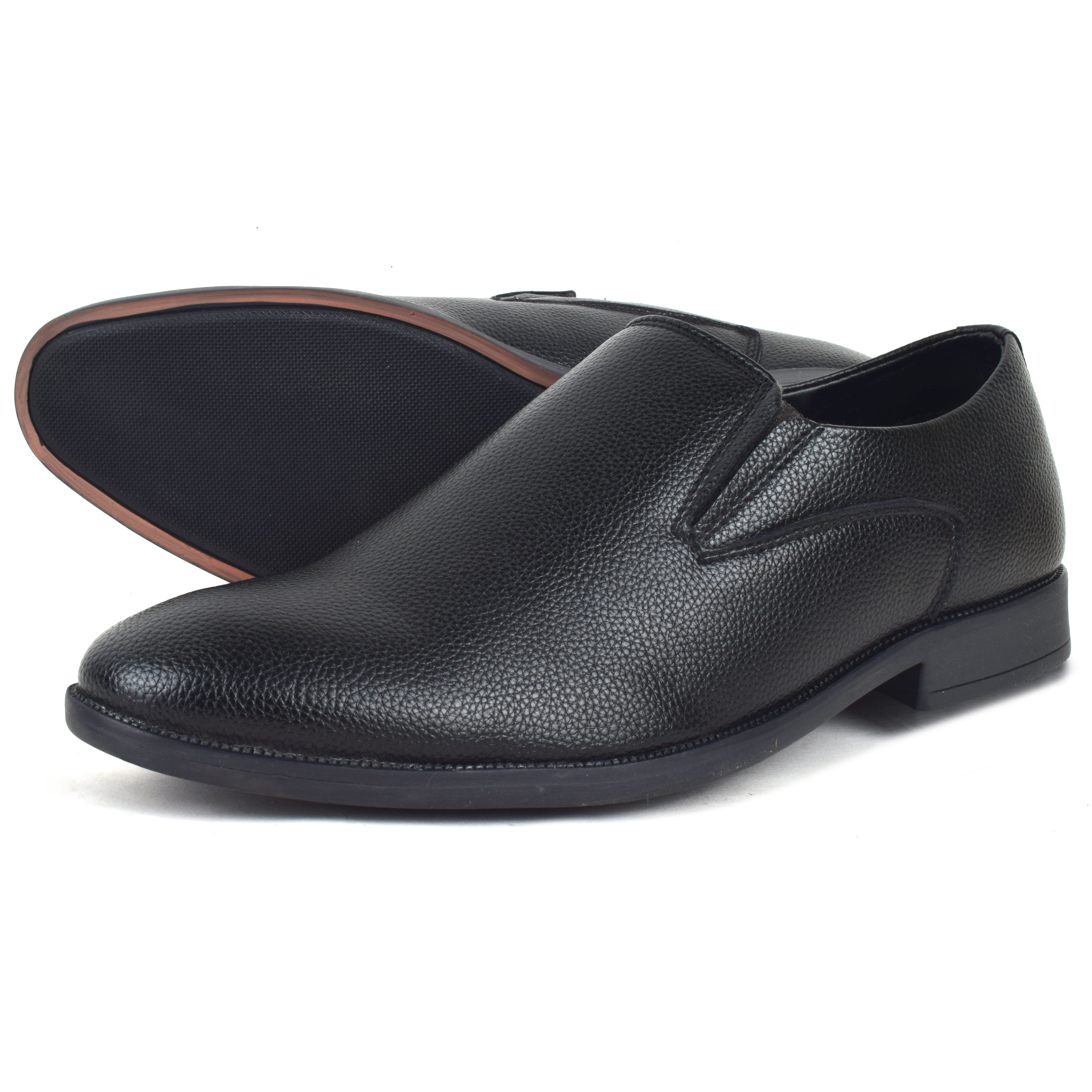 Formal Black Slip on Shoes for Men AARON