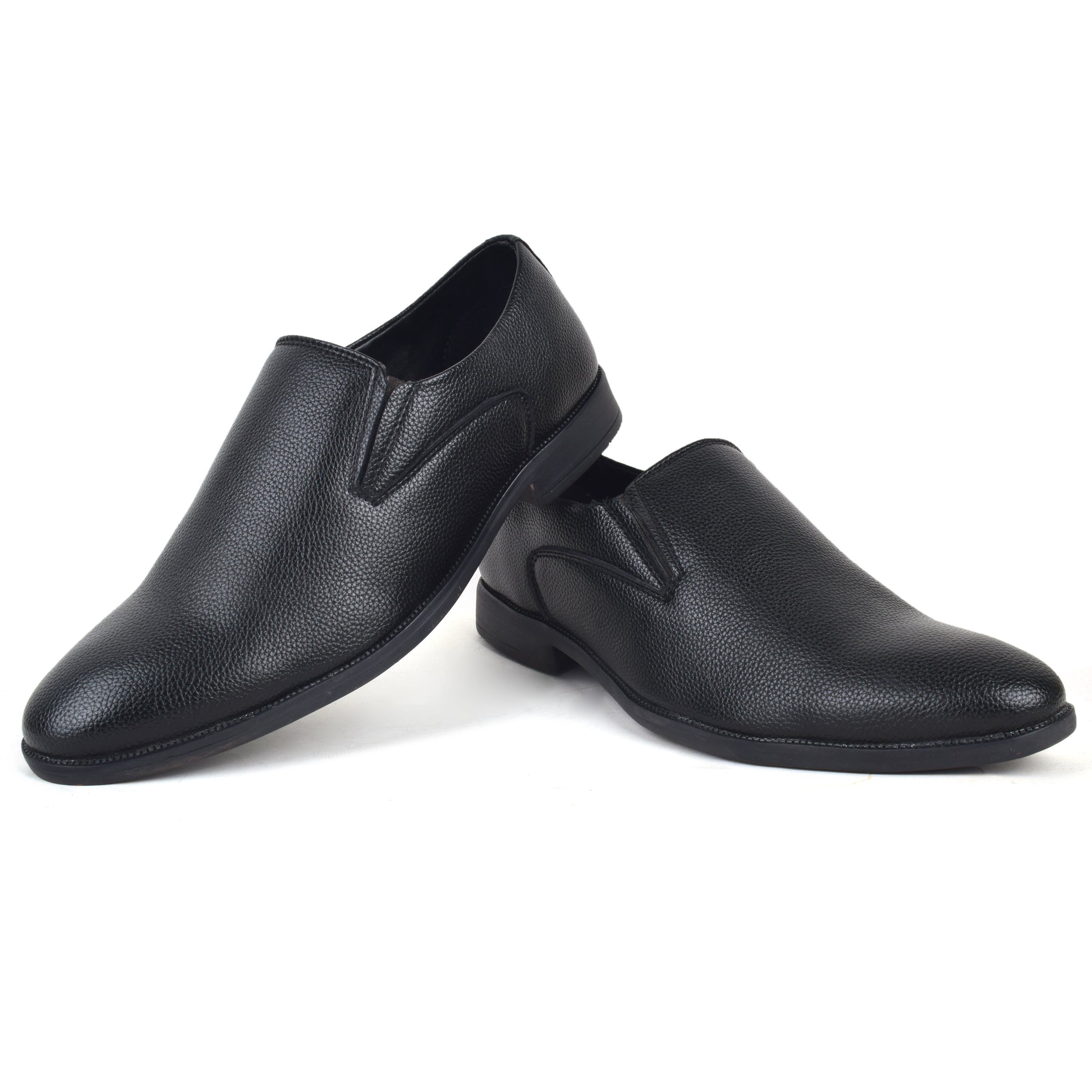 Formal Black Slip on Shoes for Men AARON