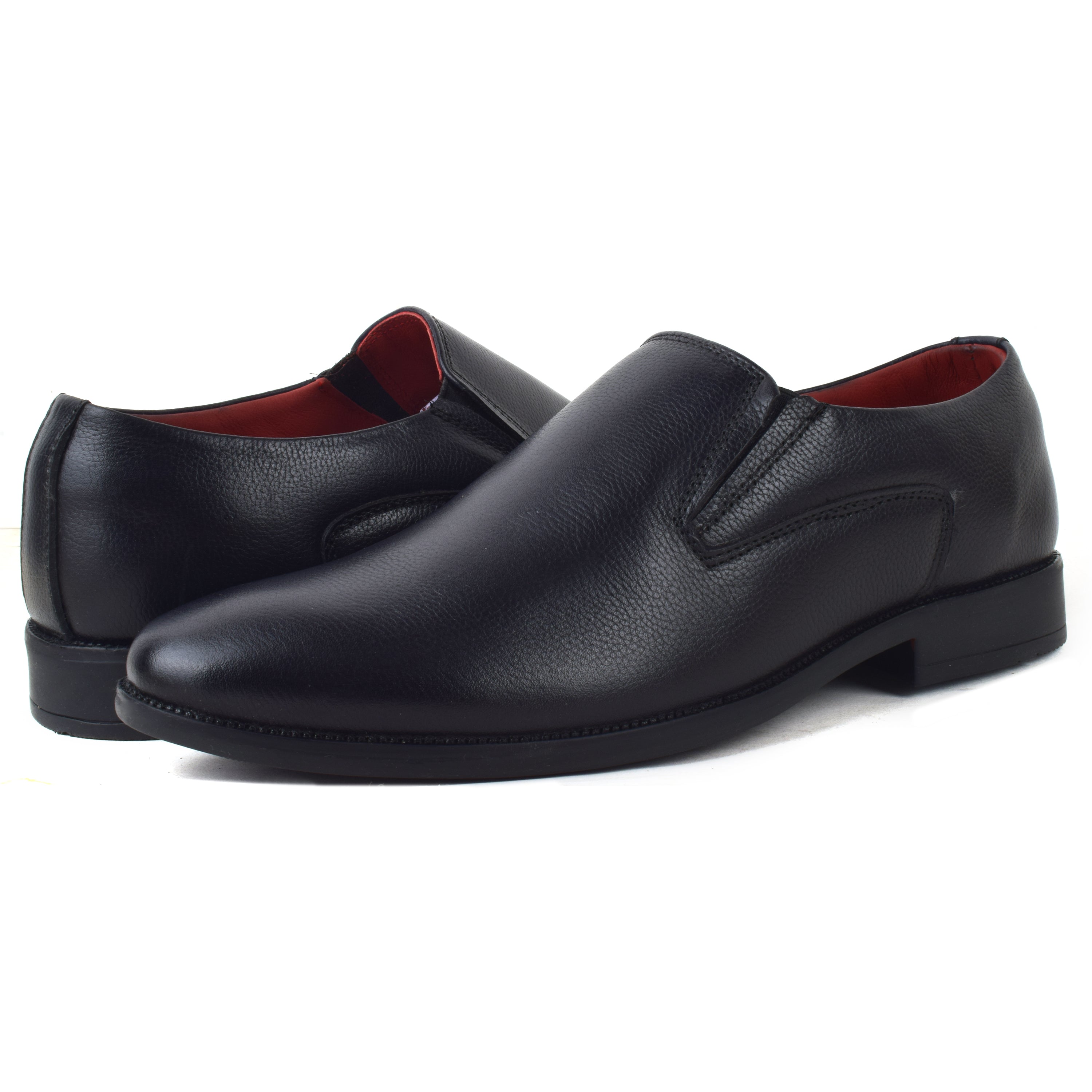 Formal Black Slip on Shoes for Men AARON
