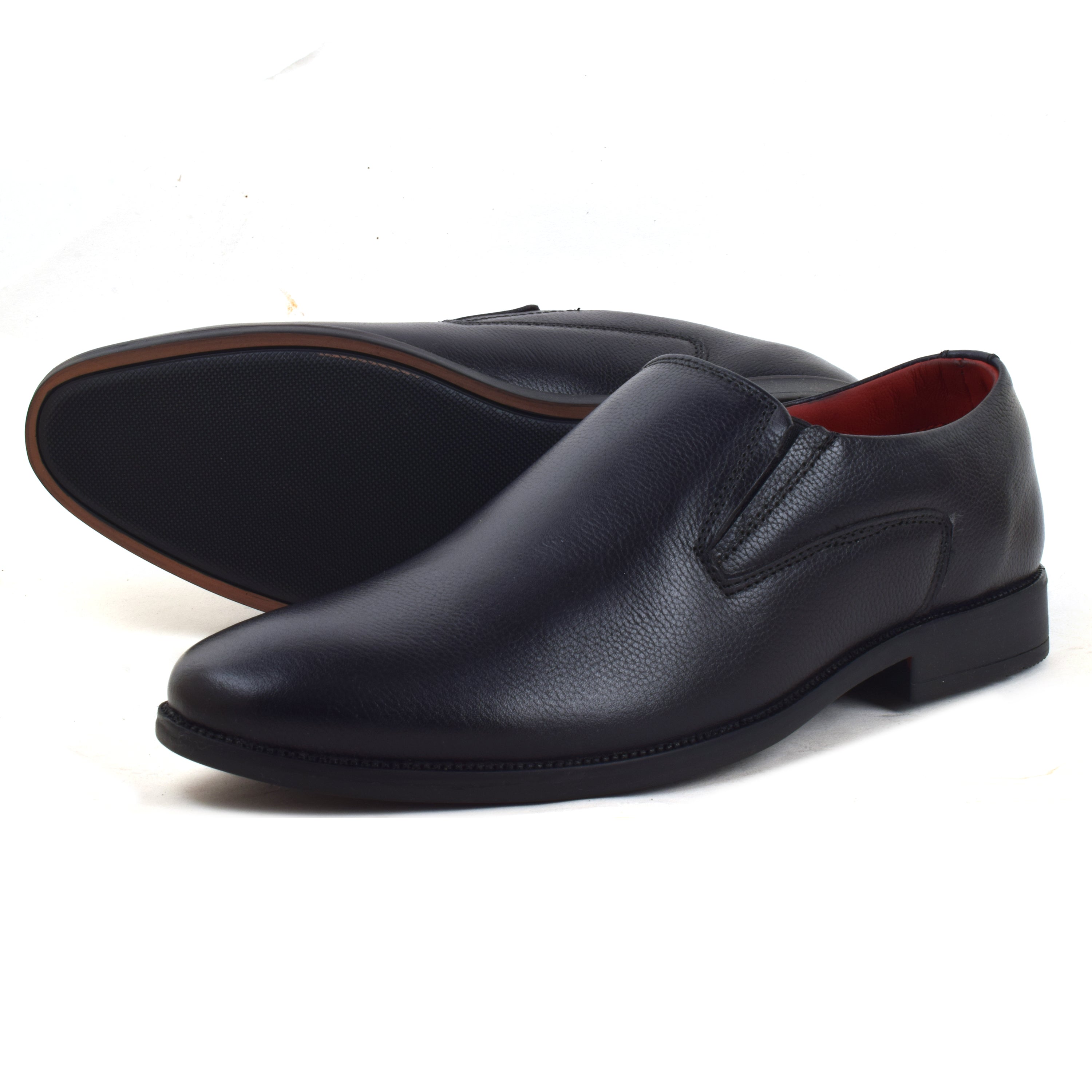 Formal Black Slip on Shoes for Men AARON