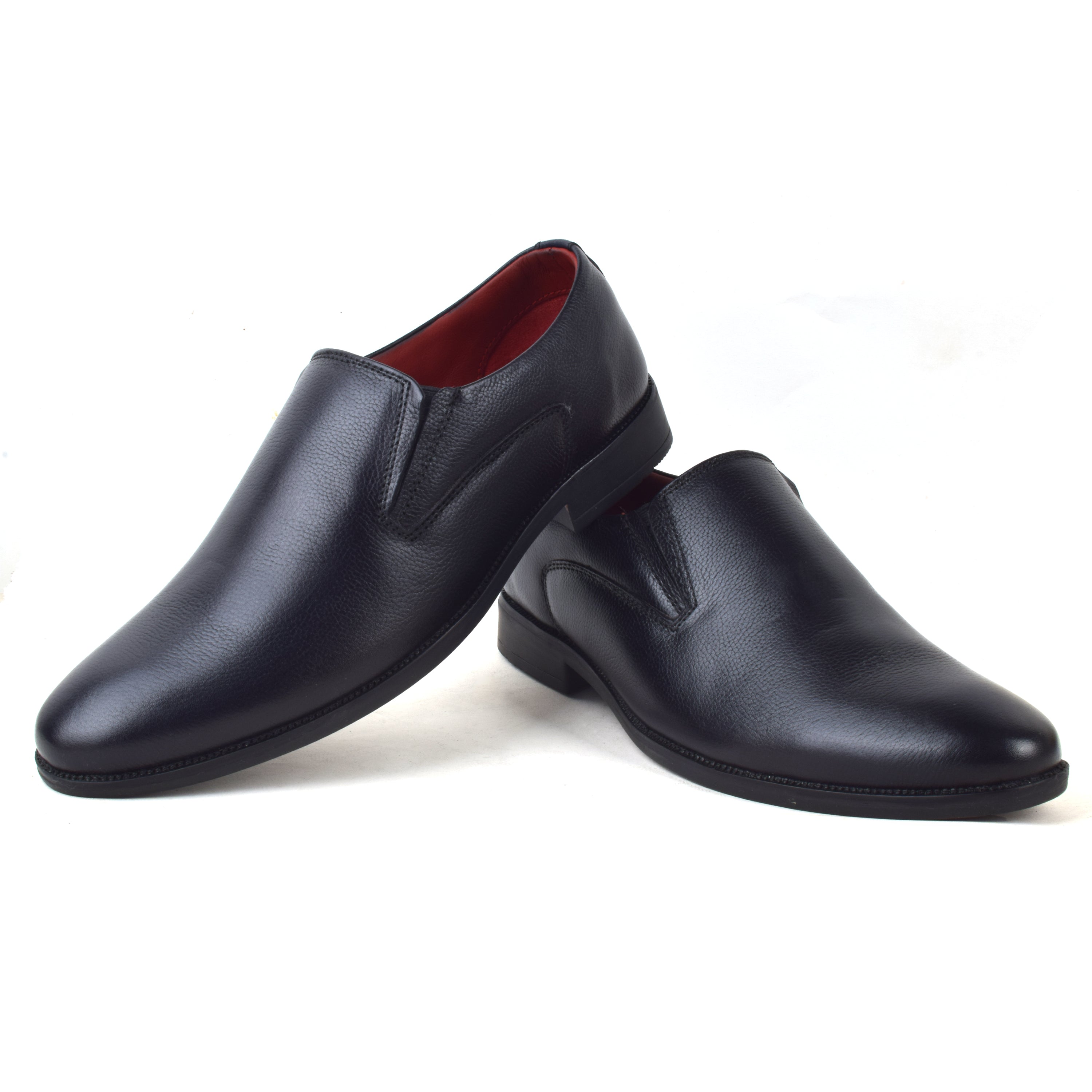 Formal Black Slip on Shoes for Men AARON