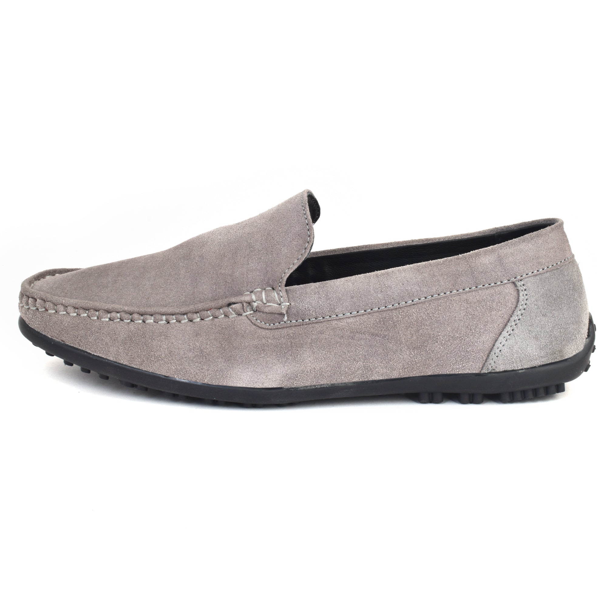 Loafer Suede Leather Grey Slip on Shoes