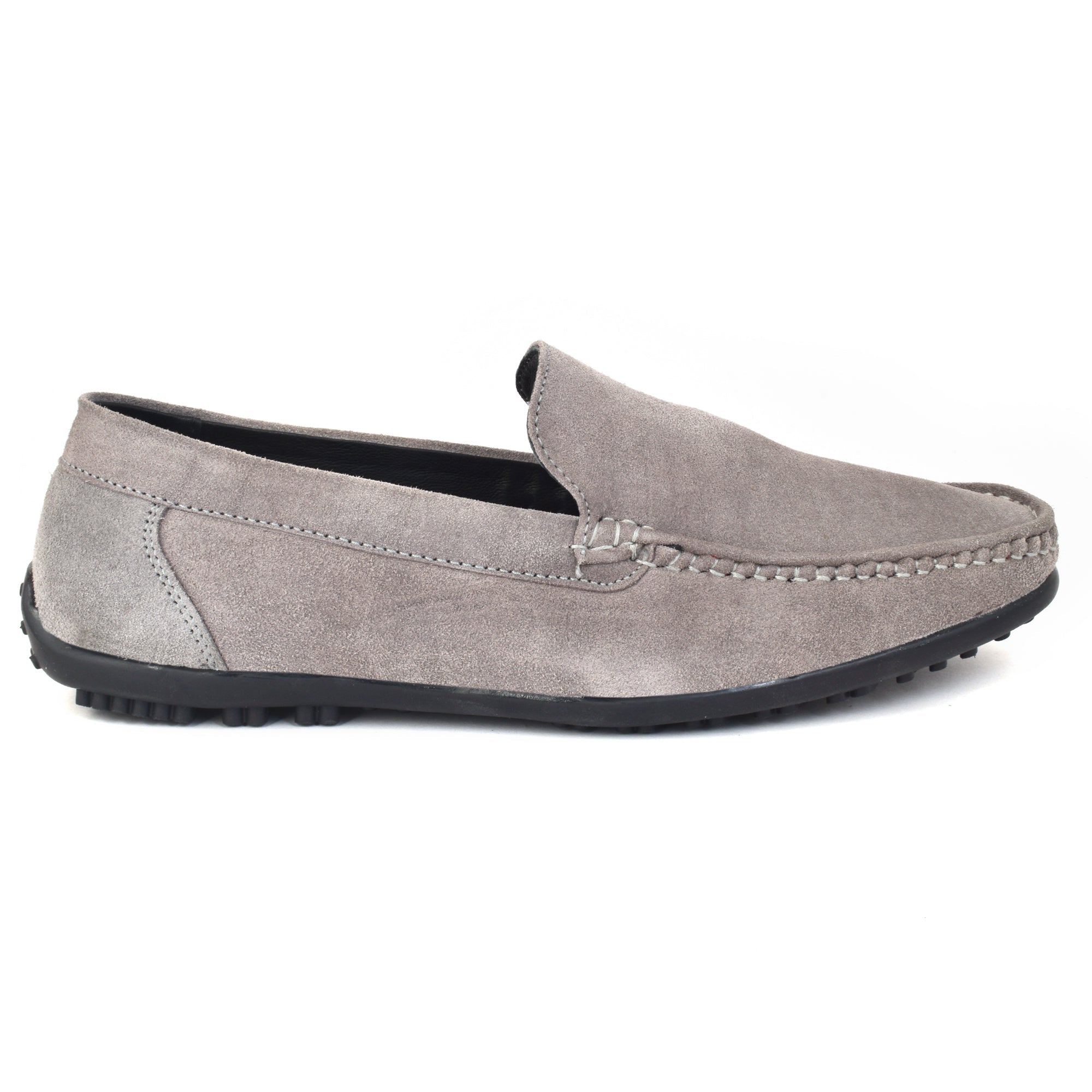 Loafer Suede Leather Grey Slip on Shoes