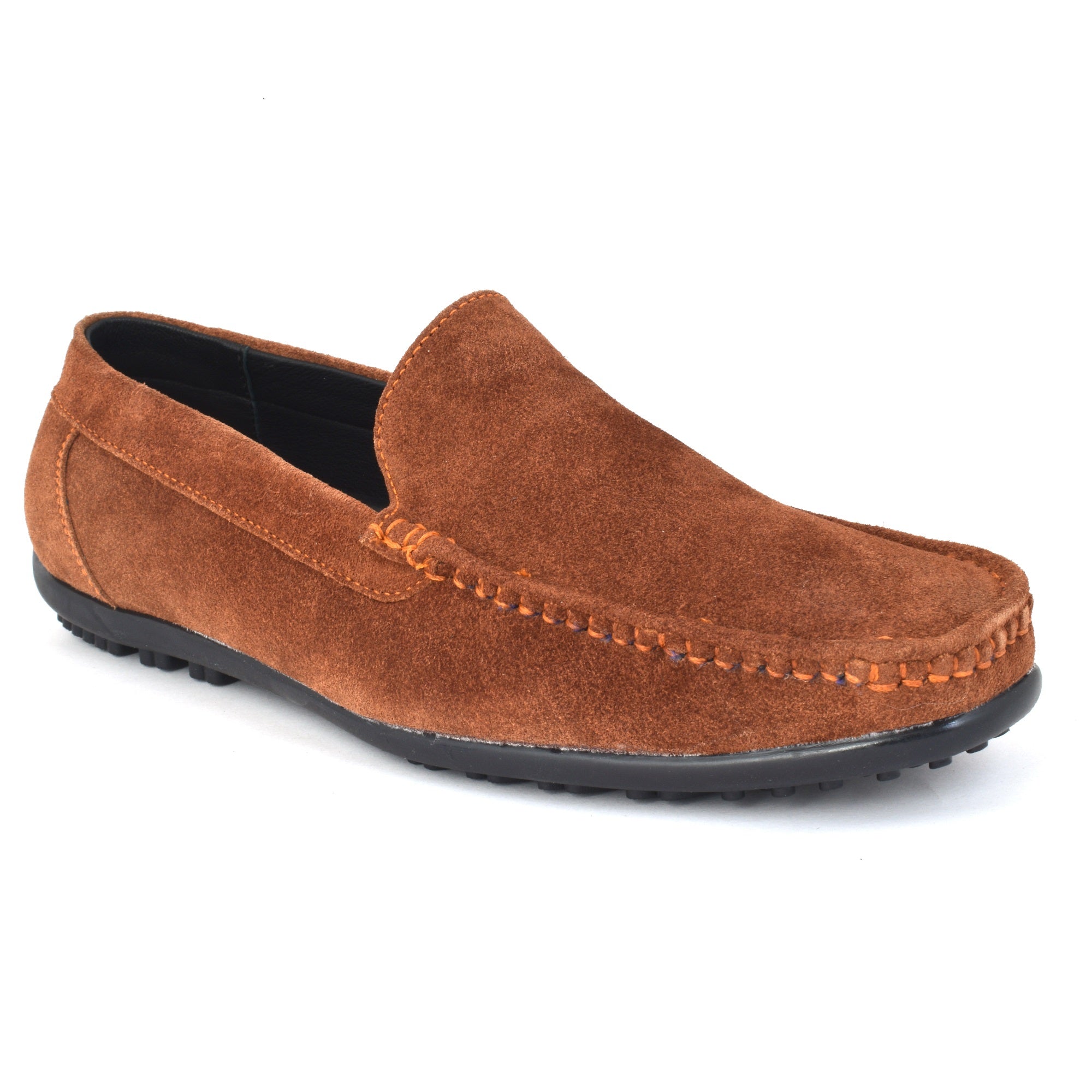 Loafer Suede Leather Camel Brown Slip on Shoes