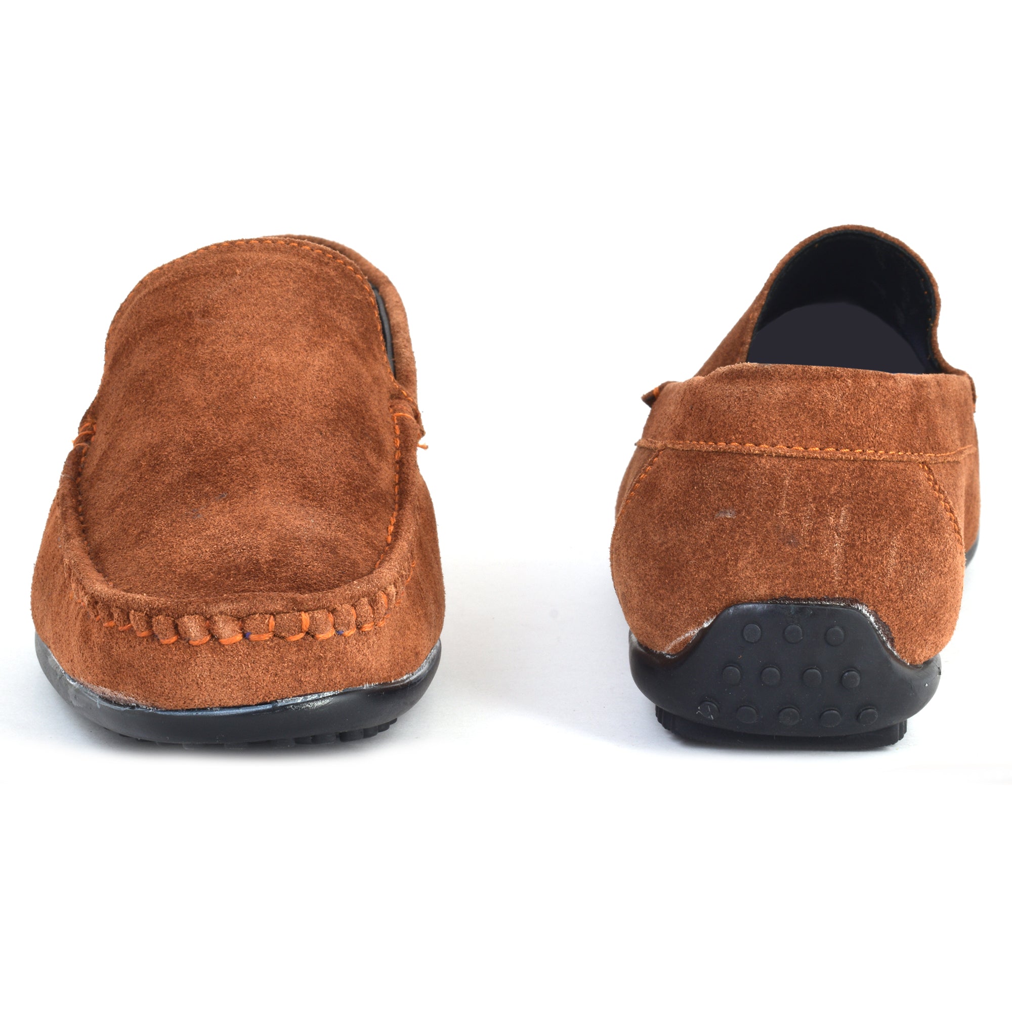 Loafer Suede Leather Camel Brown Slip on Shoes