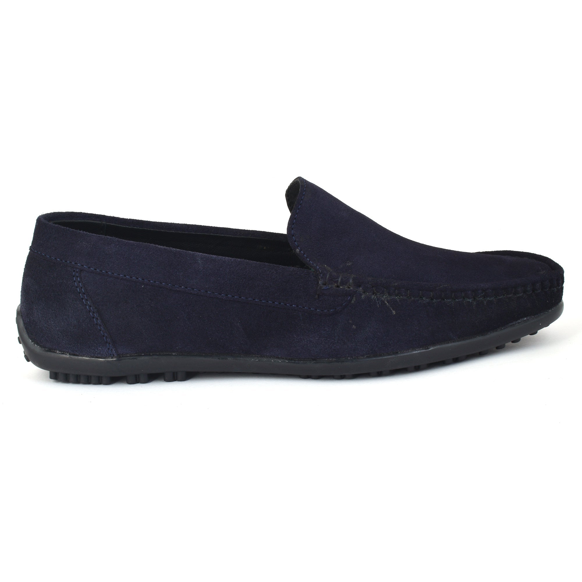 Loafer Suede Leather Dark Blue Slip on Shoes