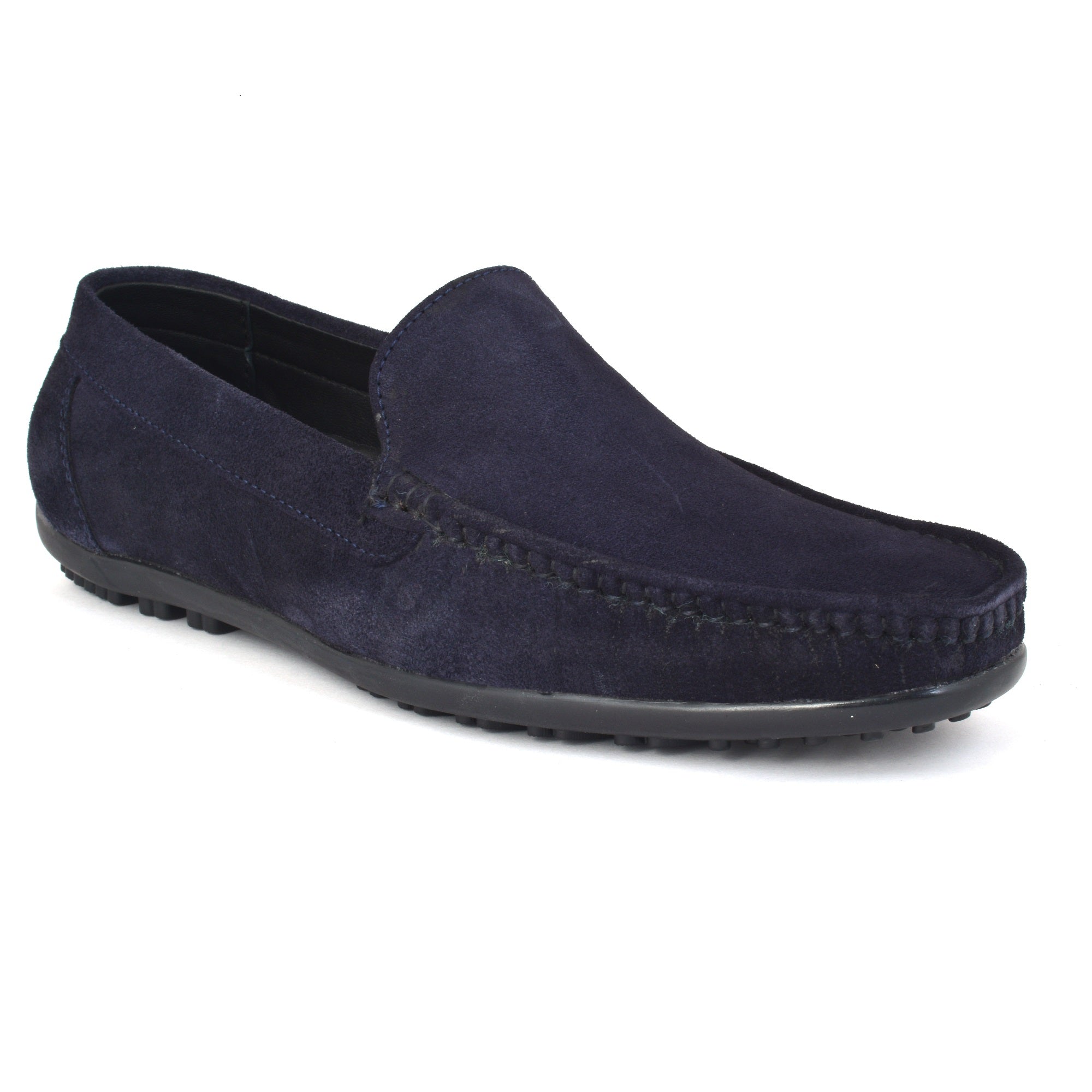 Loafer Suede Leather Dark Blue Slip on Shoes