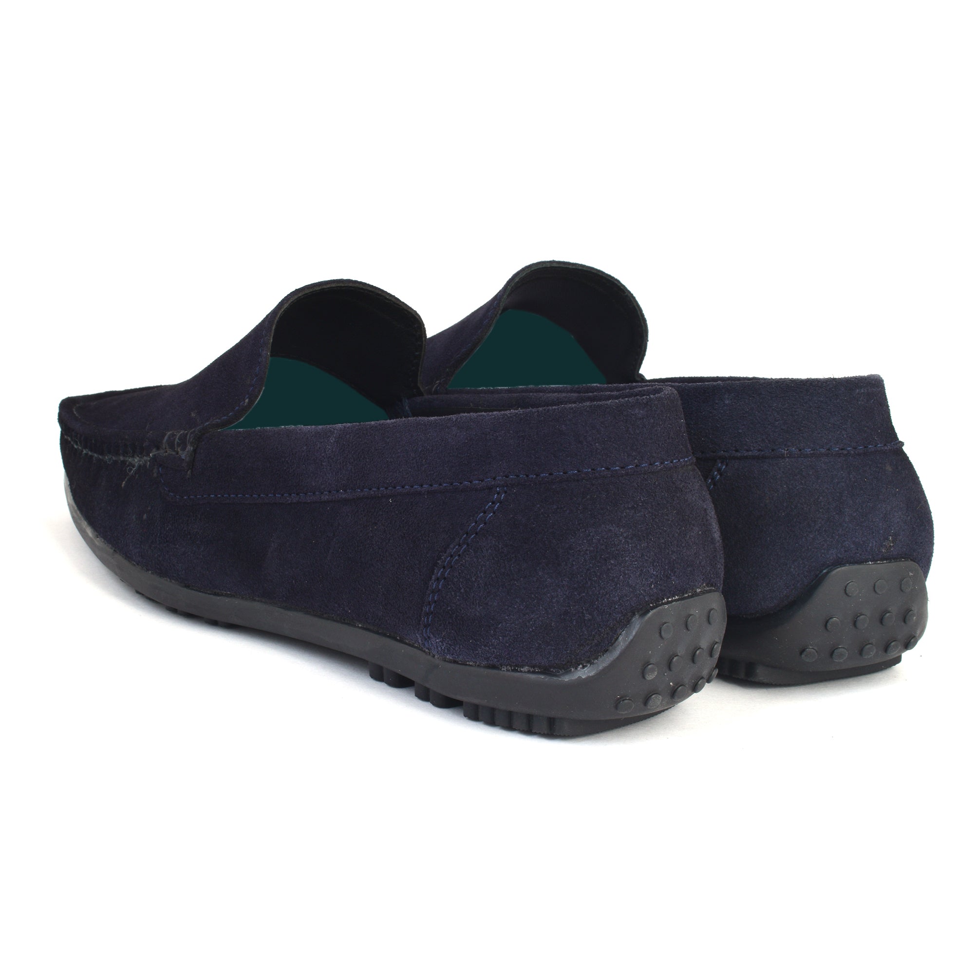 Loafer Suede Leather Dark Blue Slip on Shoes