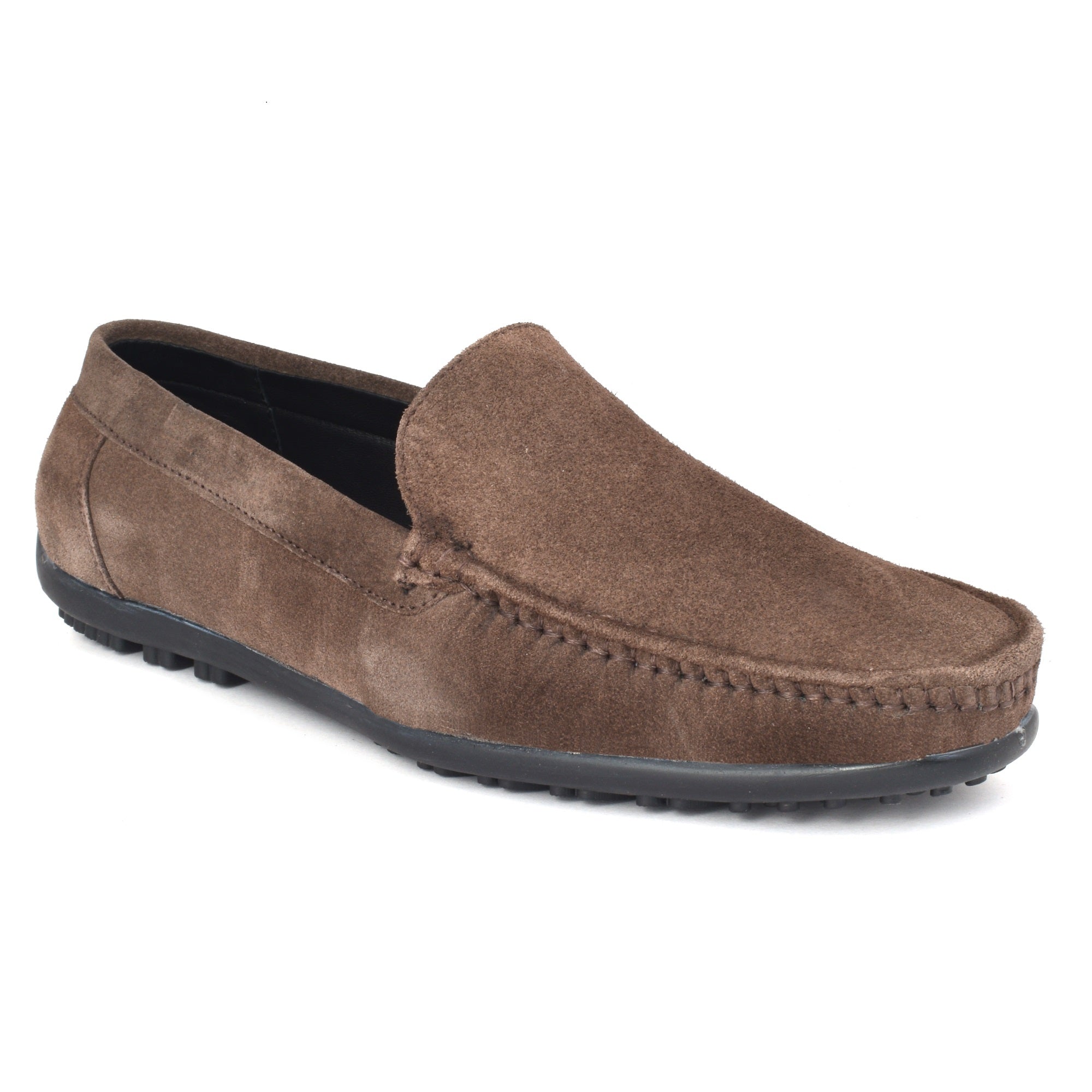 Loafer Suede Leather Reddish Brown Slip on Shoes