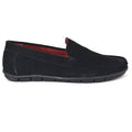 Loafer Suede Leather Dark Gunmetal Slip on Shoes