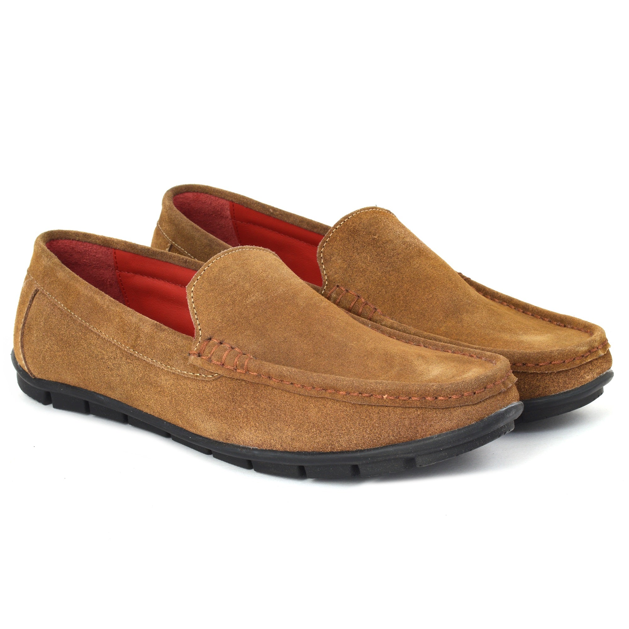 Loafer TAN Suede Leather Slip on Shoes