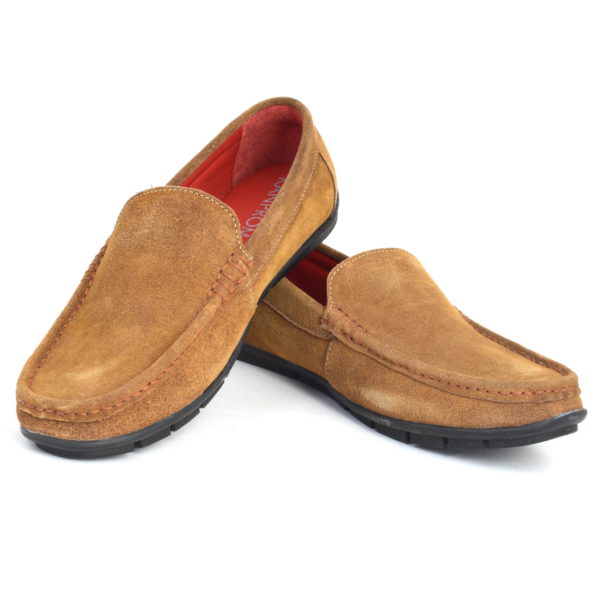 Loafer TAN Suede Leather Slip on Shoes