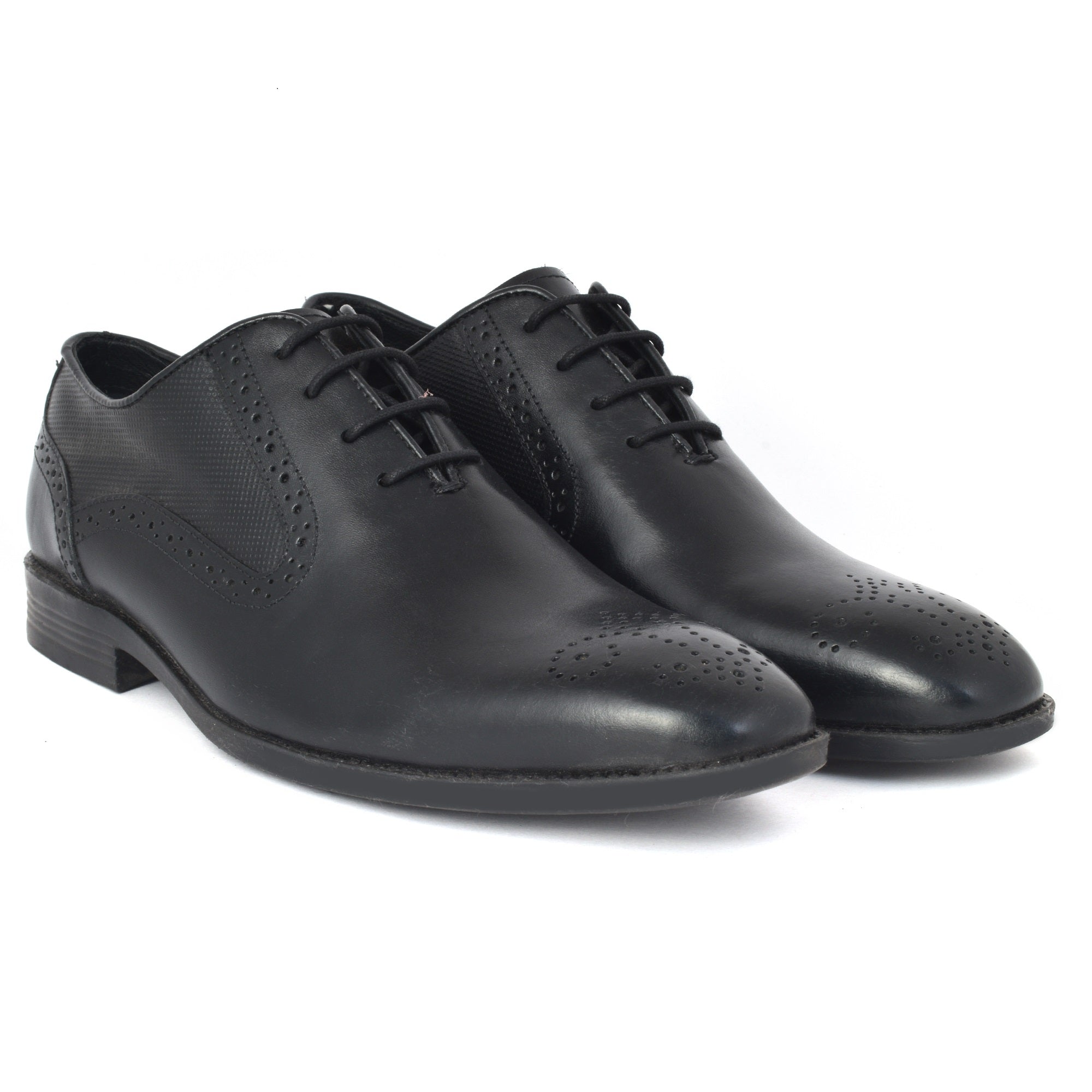 Formal Black Oxford Brogue Shoes for Men - EXECUTIVE PRIDE