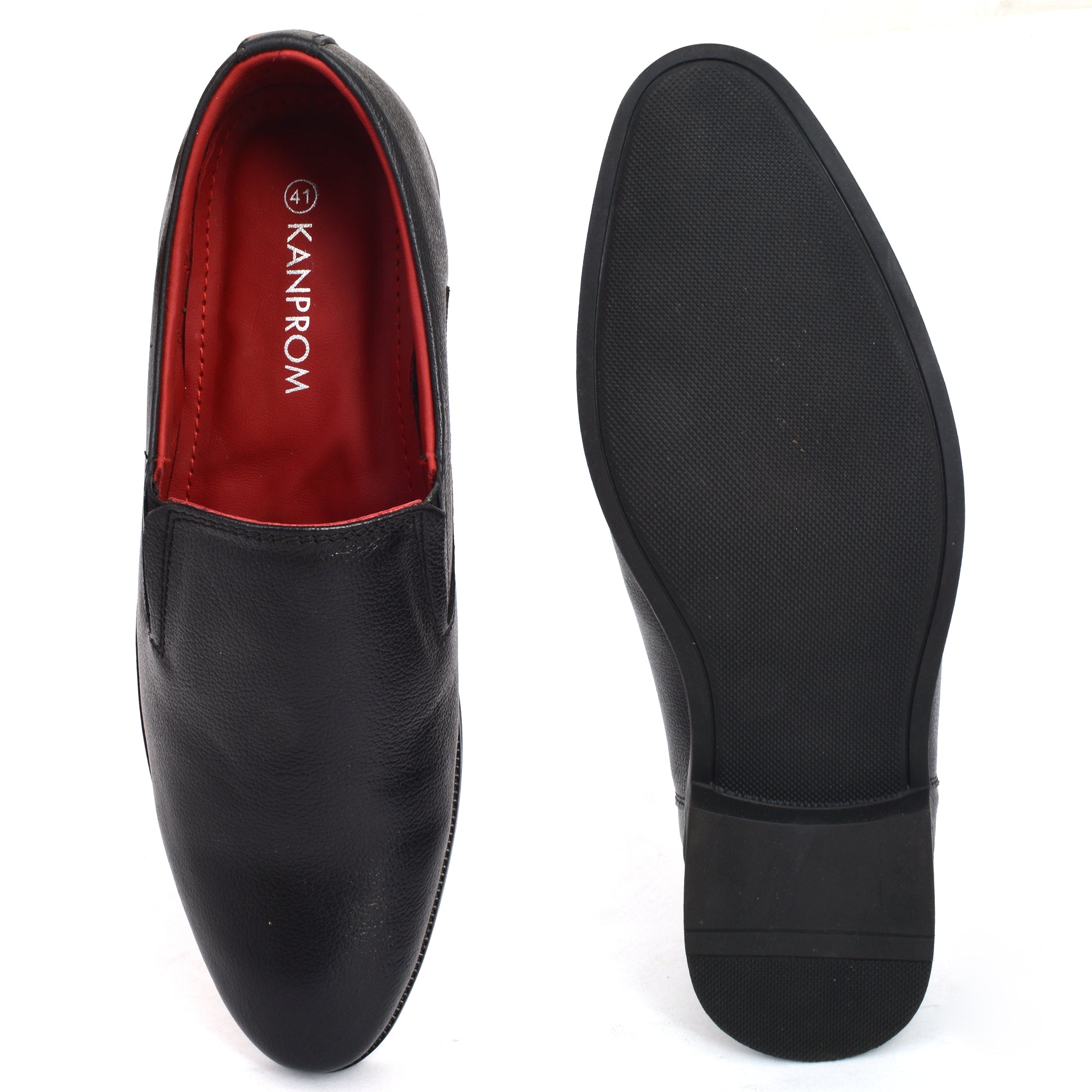 Formal Black Slip on  Shoes for Men Aaron