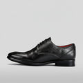 Formal Black Shoes for Men- Round Toe Leather Formal AARON DERBY