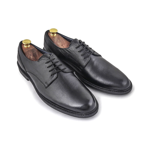 Formal Black Derby Shoes for Men  - COLONELS BOOT