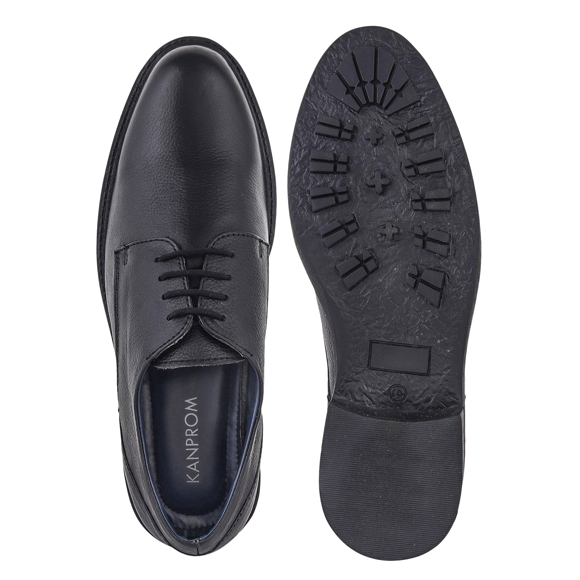 Formal Black Derby Shoes for Men  - COLONELS BOOT